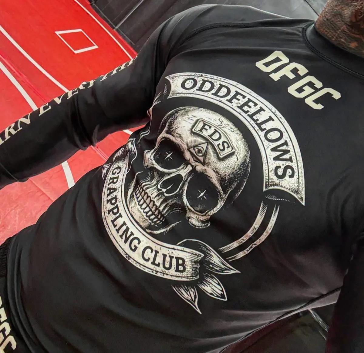 Official Oddfellows graphic on club no gi gear